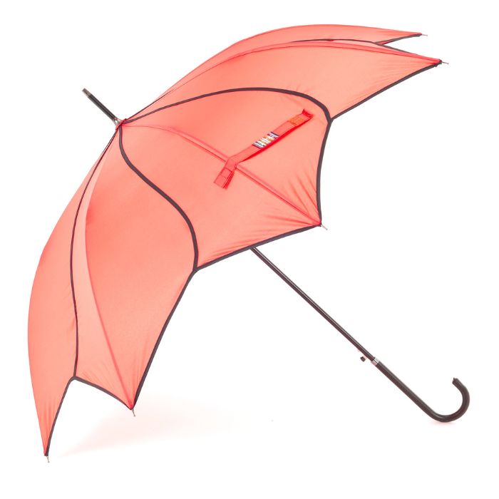 Soake Everyday Swirl Automatic Walking Umbrella (Coral)